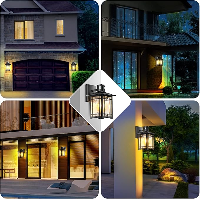 Motion Sensor Outdoor Lights, Dusk to Dawn Light Fixture, Front Porch Light - Image 7