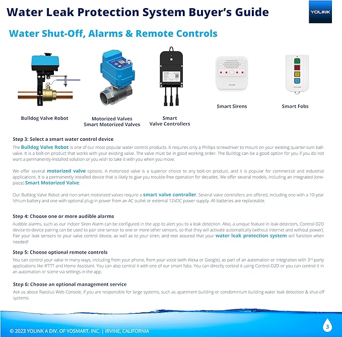 YoLink SpeakerHub & Three Water Leak Sensors Starter Kit – Plays Tones/Sounds - Image 7