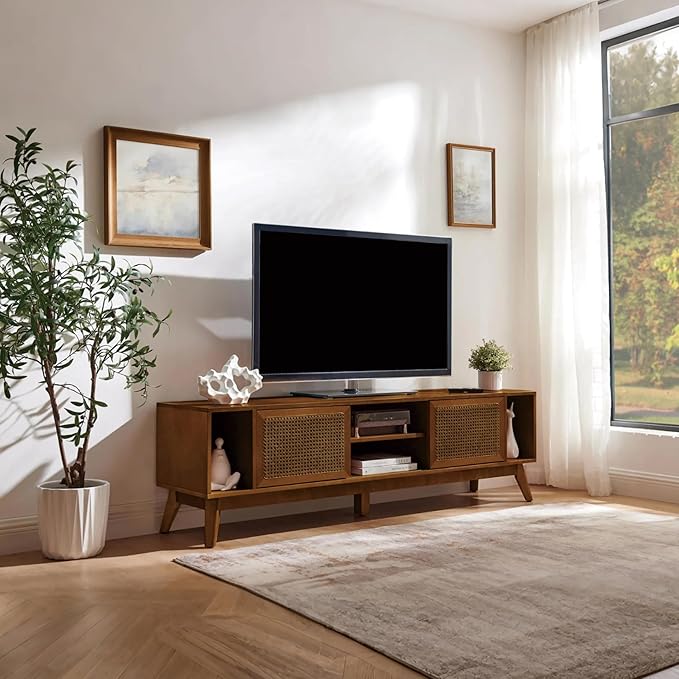 LKTART 68 Inch Mid Century Modern TV Stand - Image 8