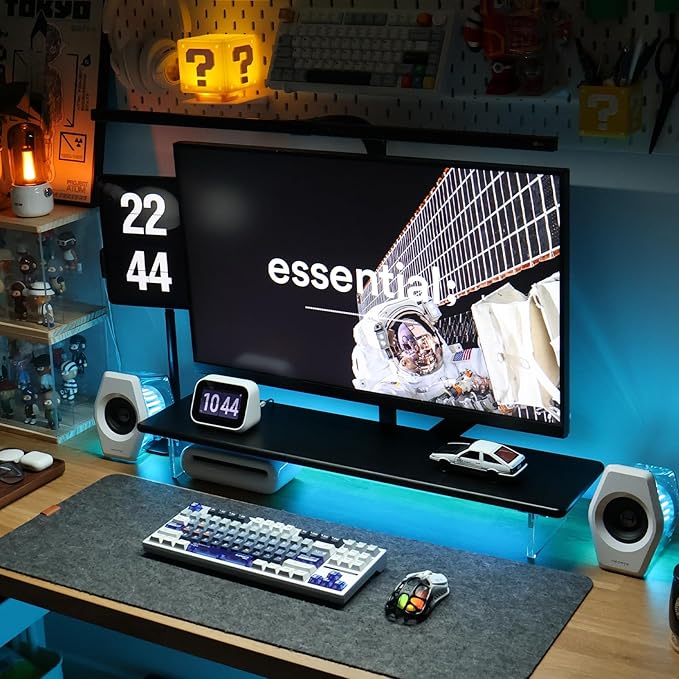 ROCDEER Bamboo Monitor Stand Riser by Rocdeer
