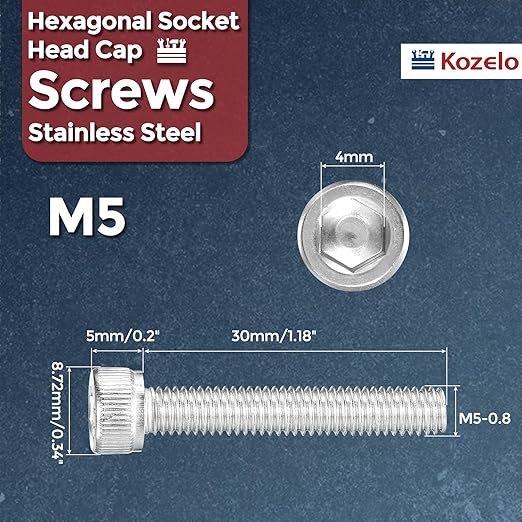 Kozelo 40pcs Socket Head Cap Screws - Image 2