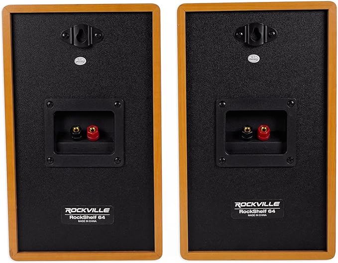 Rockville Pair ROCKSHELF 64C V2 Classic Wood 400W 6.5" Bookshelf Speakers/4 Ohm - Image 4