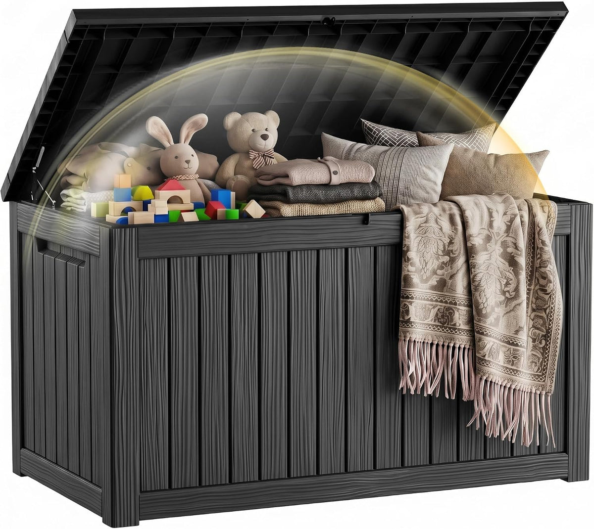 efu outdoor storage box 320 gallon deck box, main product view
