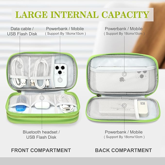 FYY Electronic Organizer, Travel Cable Organizer Bag Pouch Electronic - Image 3