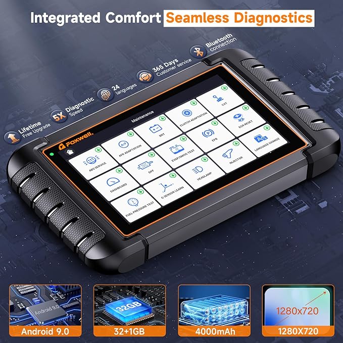 2026 FOXWELL Scanner NT809BT Wireless OBD2 Scanner Diagnostic Tool - Image 7