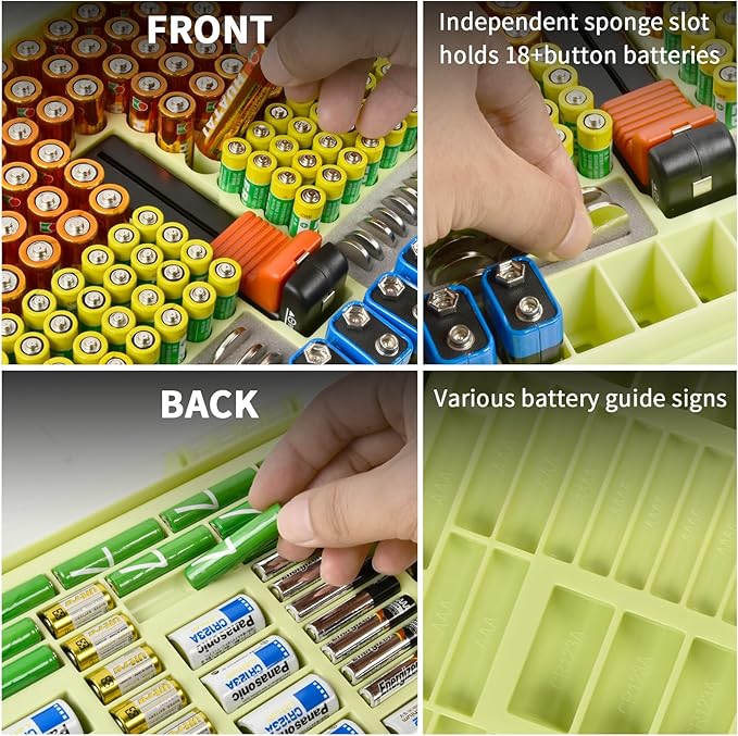 Aptbyte Battery Organizer Storage Holder Box Case - Image 5