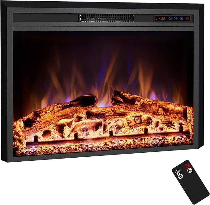 Electric Fireplace, Recessed Fireplace Heater by KENTSKY