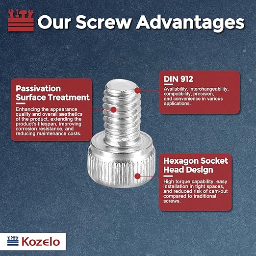 Kozelo 50pcs Socket Head Cap Screws - Image 3
