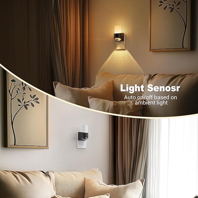 JandCase LED Night Lights Plug into Wall, Decorative Night Light - Image 3