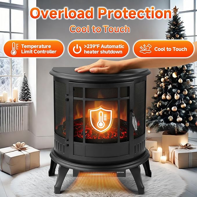 25in Electric Fireplace Heater Stove - Image 7