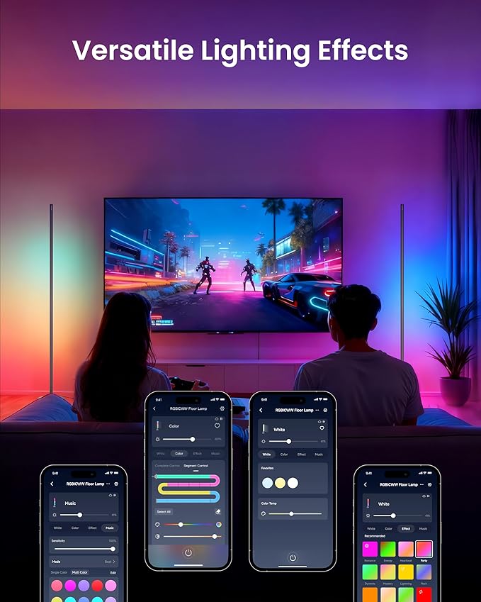 SwitchBot Smart RGBICWW Voice/APP Controlled Floor Lamp - Image 4