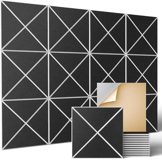 Sonicism 20 Pack X-Lined Acoustic Panels by Sonicism