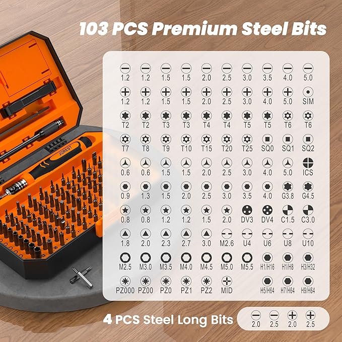 JOREST 115 in 1 Small Precision Screwdriver Set, Tool Gifts - Image 4