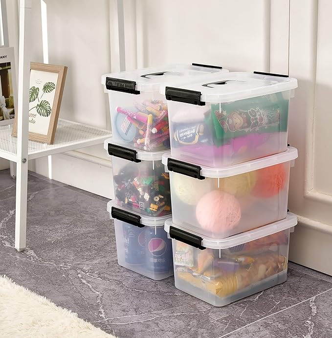 JUJIAJIA 6 Quart Clear Storage Latch Box/Bins - Image 7