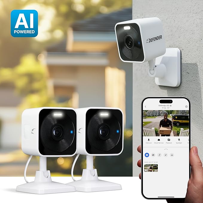 Defender GO 2K AI Powered WiFi Indoor/Outdoor Home, Baby Security Camera - Image 2