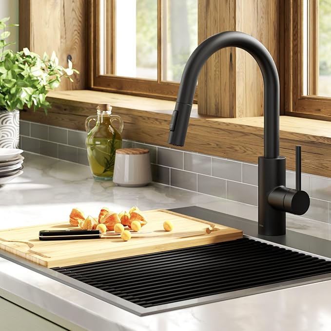 KRAUS Oletto Single Handle Pull Down Kitchen Faucet - Image 2
