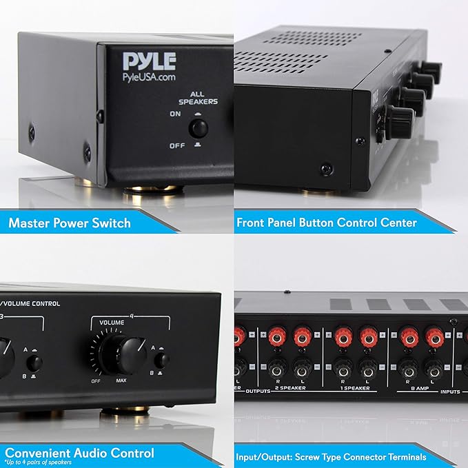 Pyle 4 Channel Speaker Selector Switch - Image 3