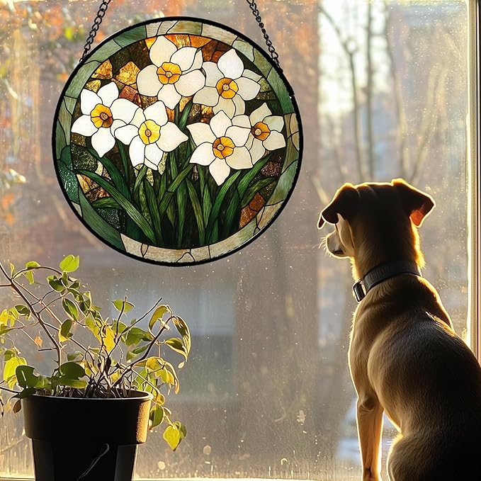 CRISGIF Stained Glass Window Hanging - Image 3