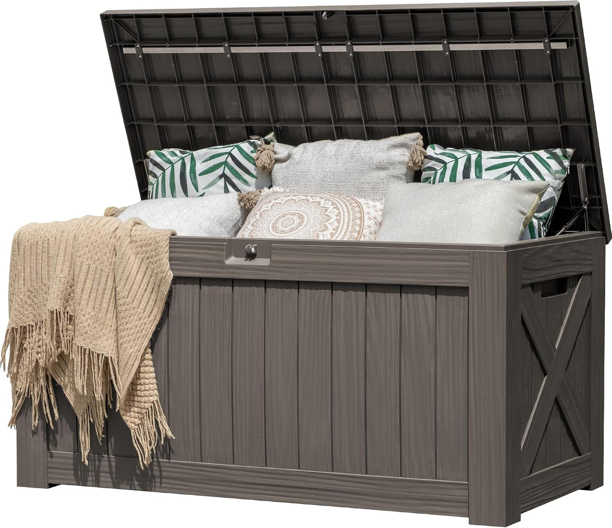 flamaker internal 120 gallon deck box waterproof, large, main product view