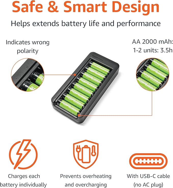 Amazon Basics Rechargeable AA NiMh Batteries - Image 3