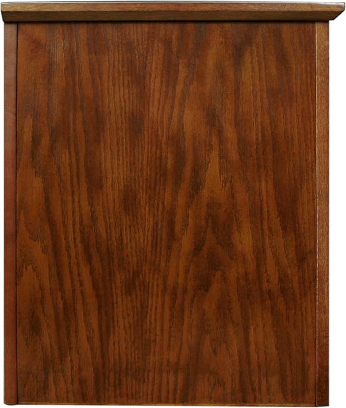 Leick Home 82360 Solid Wood Mission Oak Four Door TV Stand - Image 3