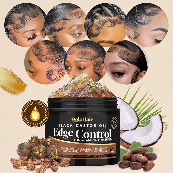 Edge Control Gel for 4C Hair Braiding Hair Gel Firm Hold, Hair Styling Wax - Image 6