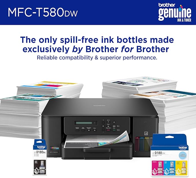 Brother INKvestment Tank 580 Wireless Color Inkjet All-in-One Printer | - Image 4