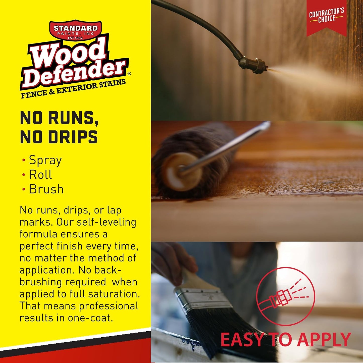 Wood Defender Transparent Fence Wood Stain and Seal in One, Oil-Based Penetrating Sealer, Professional-Grade, Long-Lasting, Weather-Resistant Protector, Oxford Brown, 1-Gallon