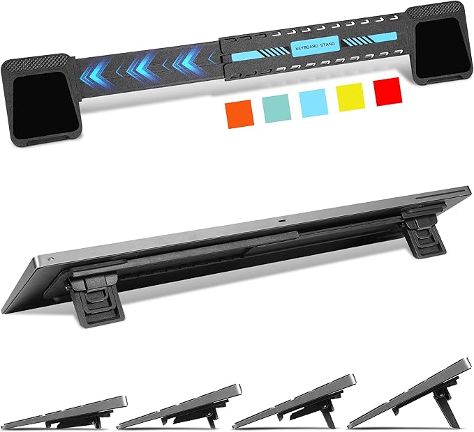 MEKASS Computer Keyboard Stand for Desktop, Adjustable Keyboard Riser, by Mekass