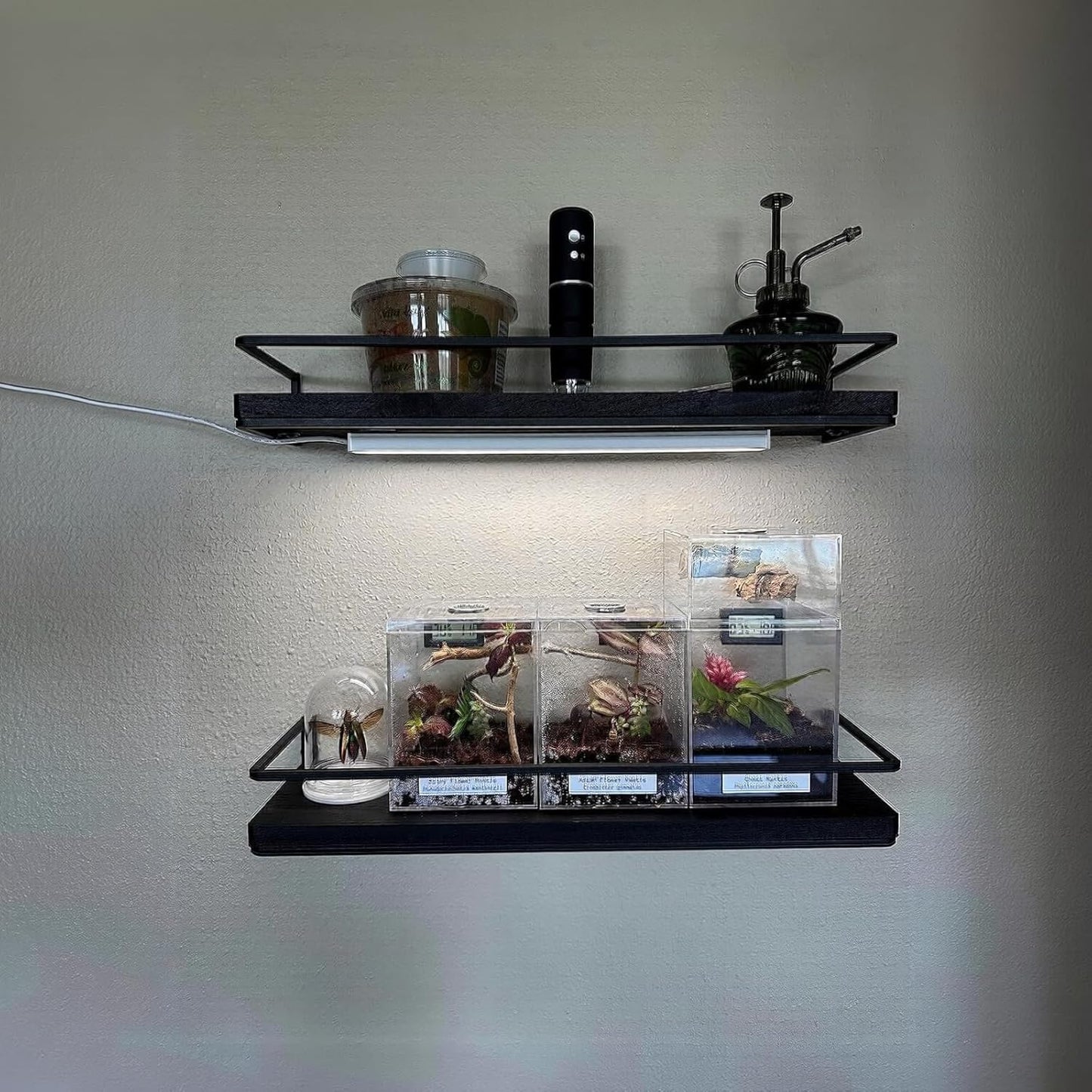 ASOKO Under Cabinet Led Lighting, 12 Inch Light Strip Bar, Daylight White 5000K Dimmable Plug in USB Light, Small Thin Led Under Counter Lighting for Kitchen/Room/Shelf/Desk/Display Case