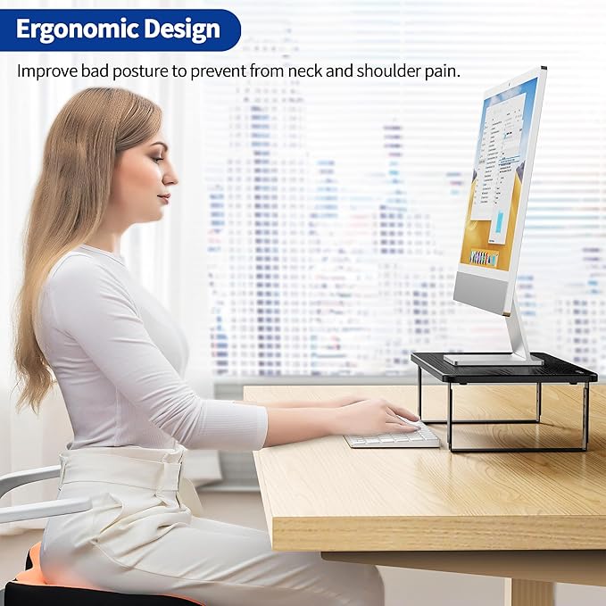 BESIGN MS01 Monitor Stand Riser, Height Adjustable Laptop Stand, Computer - Image 2