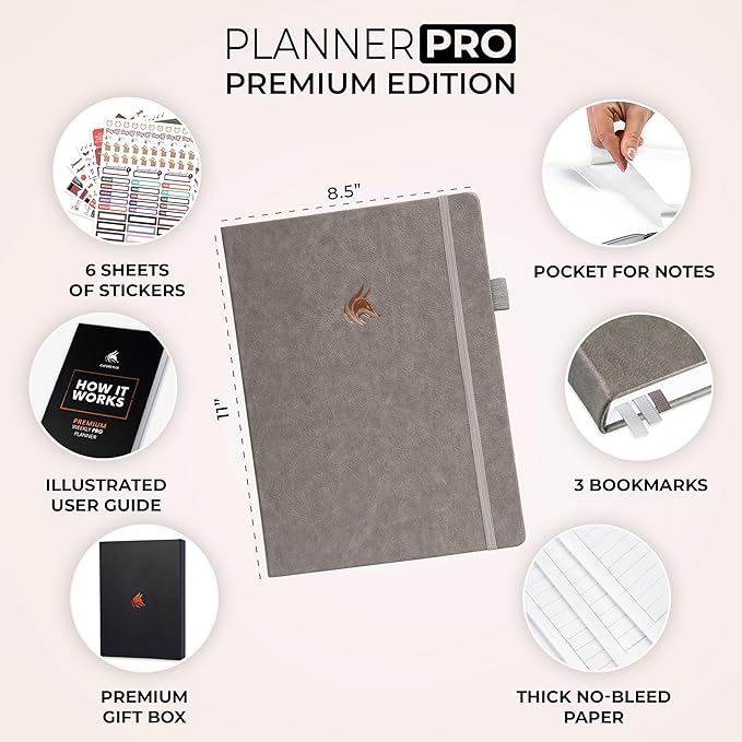 Clever Fox Planner Pro Premium – Luxurious Weekly & Monthly Planner - Image 2