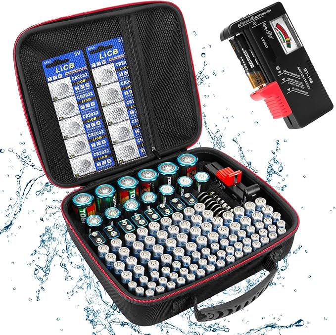 Spacimgy Battery Organizer Storage Case by Spacimgy