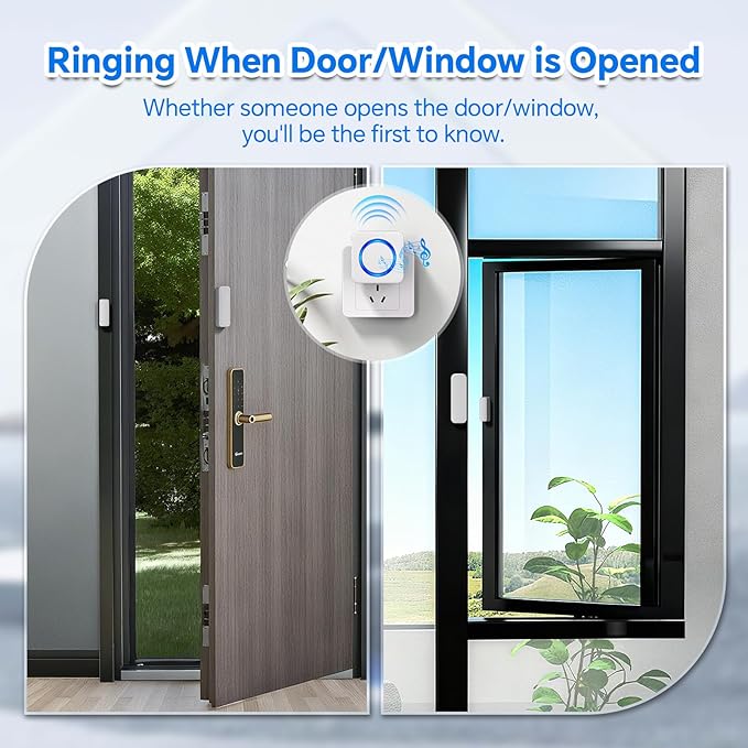 Door Chime, Satisure Door Sensor Chime When Door Opens, Doorbell Chime - Image 3