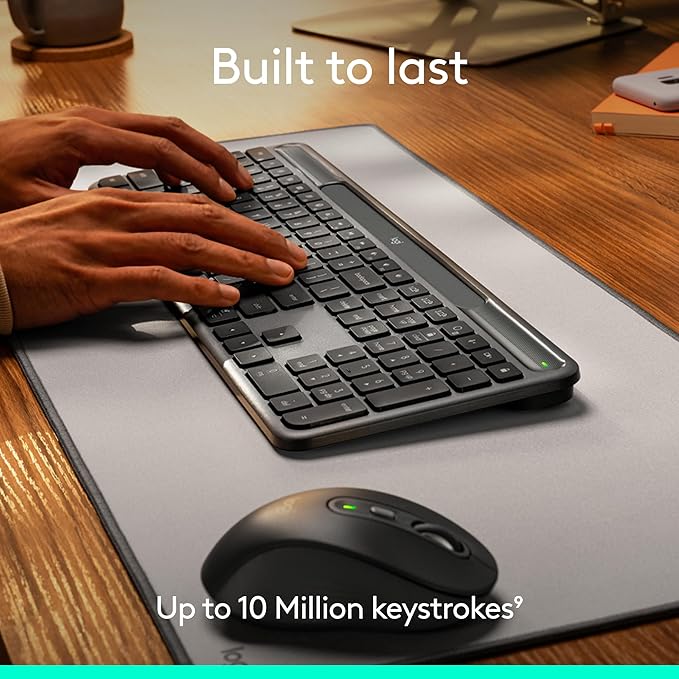 Logitech Signature Slim Solar+ Wireless Bluetooth Keyboard K980, Solar and - Image 5