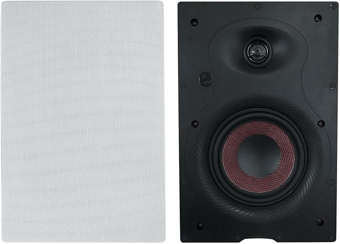 Rockville Pair WA658 240W in-Wall Speakers, 6.5" Kevlar Woofer, Silk Dome by Rockville