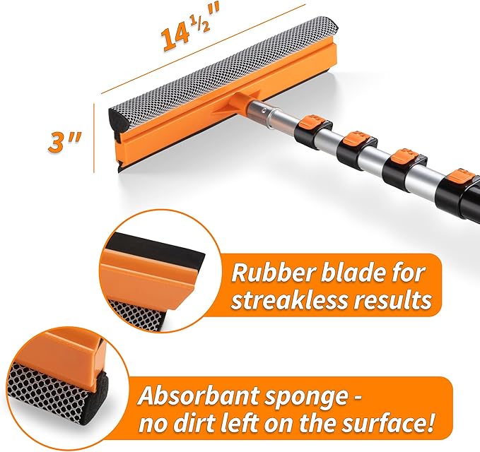 4-12 ft Window Washer Squeegee Kit - Image 5