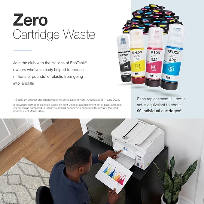 Epson EcoTank ET-4800 Wireless All-in-One Cartridge-Free Supertank Printer - Image 4