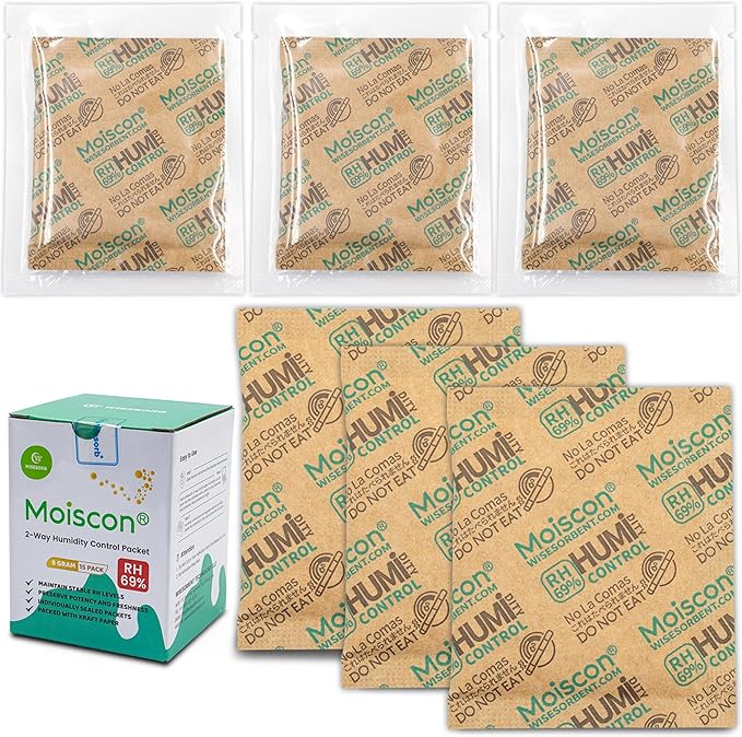 Wisesorb 8 Gram 15 Pack 69% Two-Way Humidity Control Packs by Wisesorb