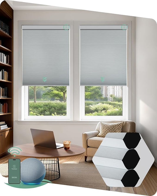 Yoolax Smart Blinds, Motorized Cellular Shades Compatible by Yoolax