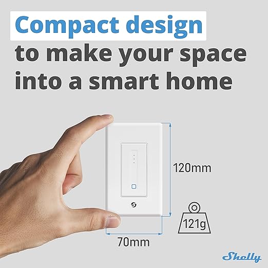 Shelly Plus Wall Dimmer UL | WiFi Smart Wall Dimmer Switch | Home Automation | - Image 6