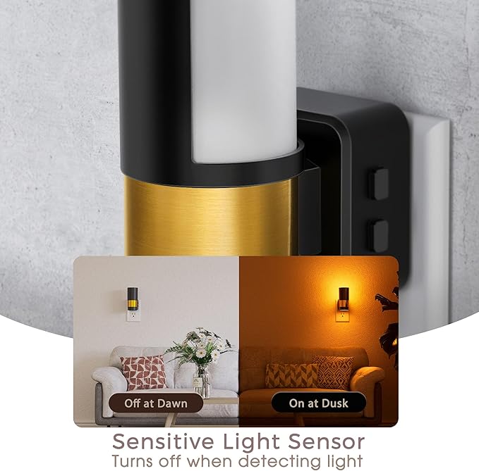 Briignite Night Lights Plug into Wall, 2 Pack Dimmable 3CCT Night Light - Image 3