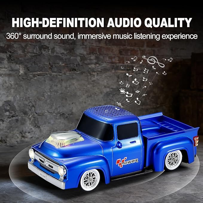 Vintage Pickup Truck Bluetooth Speaker, Retro Truck Model - Image 4