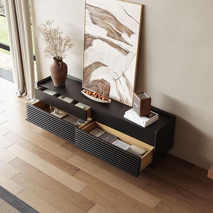 POVISON Fully-Assembled Mid Century Modern TV Stand - Image 7