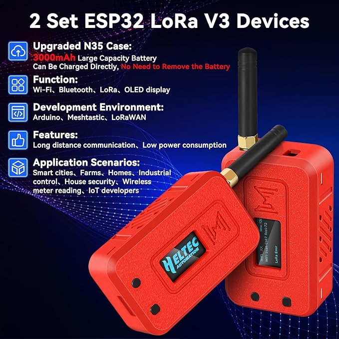 Meshnology 2 Set ESP32 LoRa V3 Module Board - Image 2