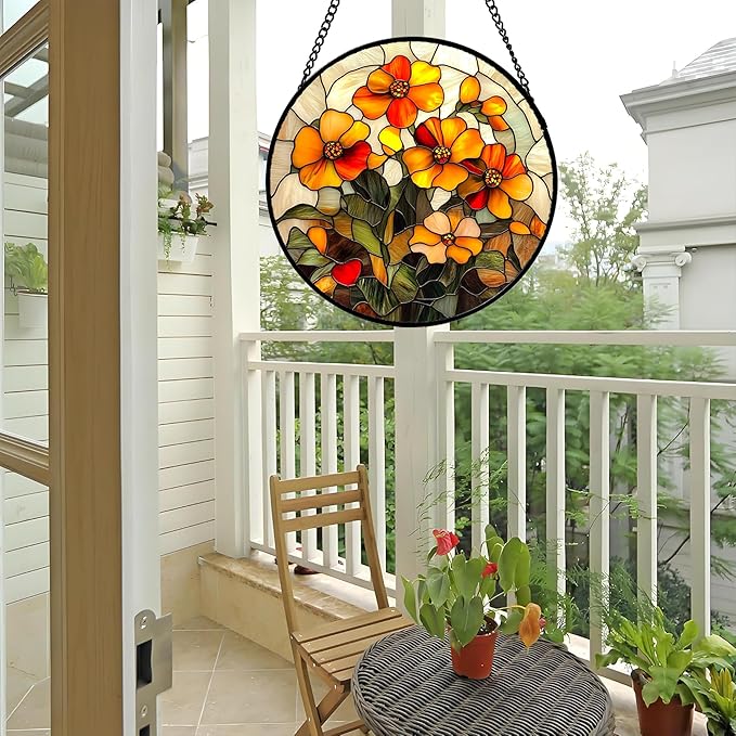 CRISGIF Stained Glass Window Hanging - Image 5