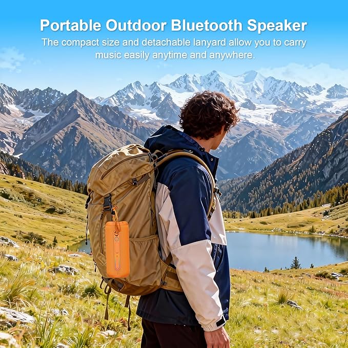 YOLOEMOT Shower Bluetooth Speaker Waterproof, Powerful Deep Bass, Wireless - Image 9