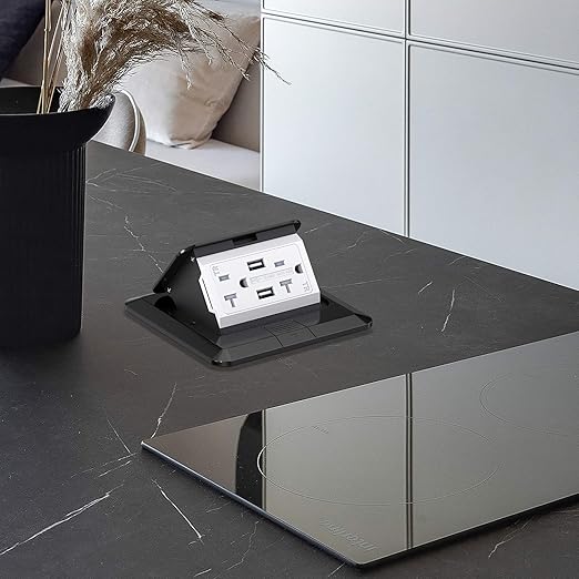 KYHSHJ 4.8A USB Chargers Pop Up Floor Waterproof Electrical Outlet Receptacle - Image 5