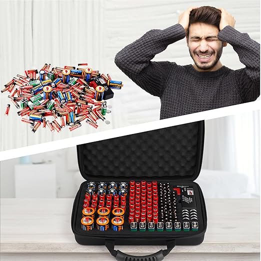 Arkeiliy Battery Organizer, Battery Organizer Storage Case - Image 7