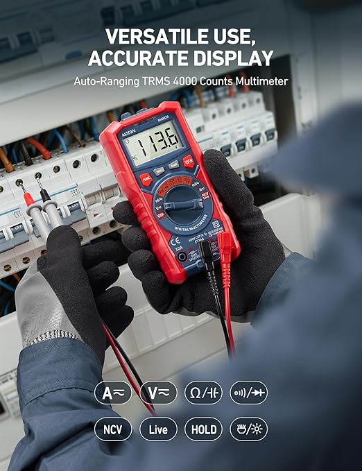 AstroAI Multimeter Tester, TRMS 4000 Counts Volt Meter Auto-Ranging Ohmmeter - Image 2